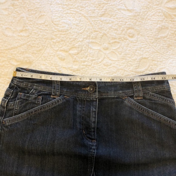 Contrast denim skirt. Size 7. - Picture 2 of 7